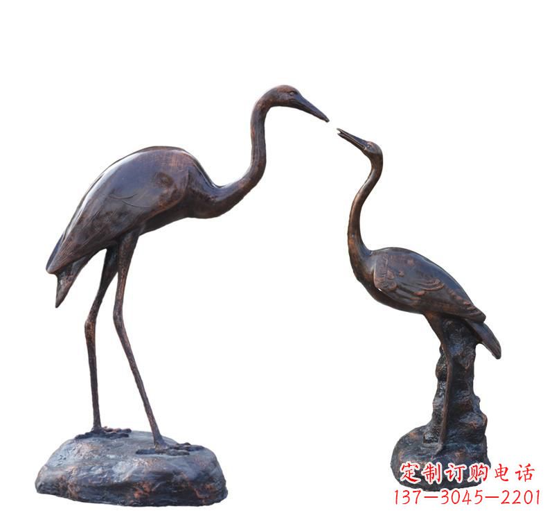 常州铜雕动物仙鹤