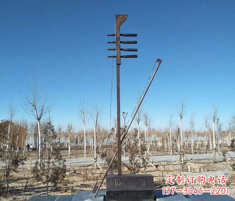 常州铜雕二胡景观雕塑
