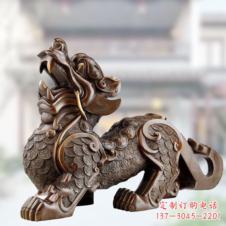 常州铜雕仿古辟邪貔貅