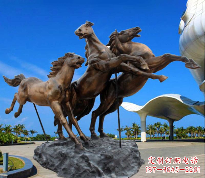 常州铜雕飞马广场动物雕塑