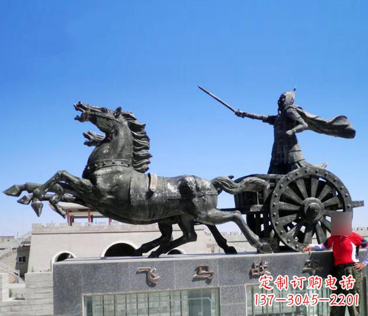 常州铜雕飞马战车