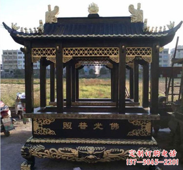常州铜雕佛光普照香炉