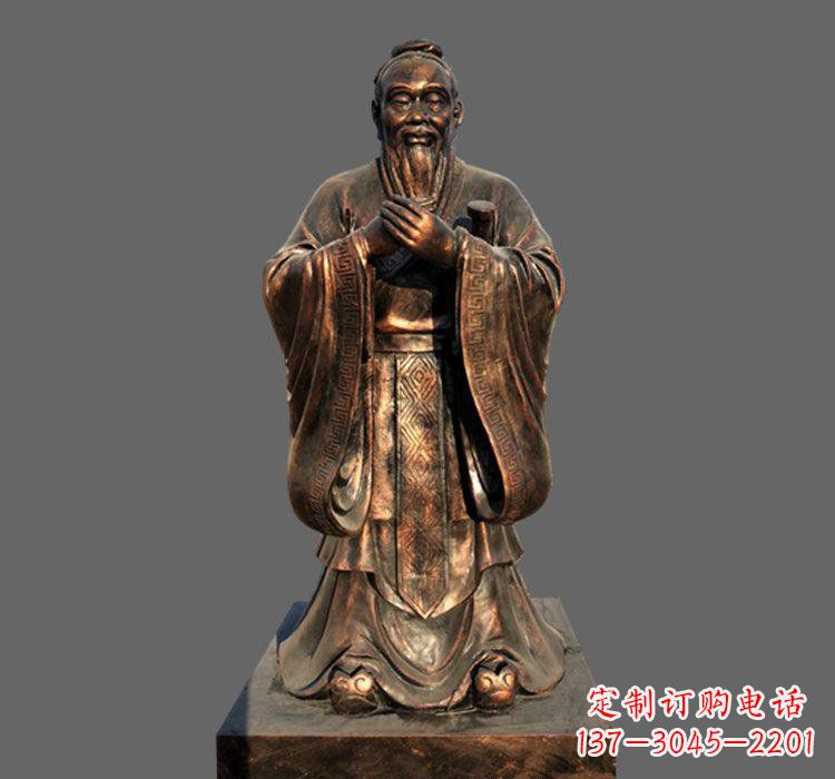 常州铜雕古代名人孔子