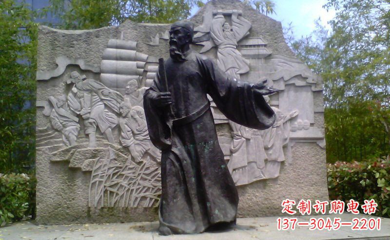 常州铜雕古代名人雕塑