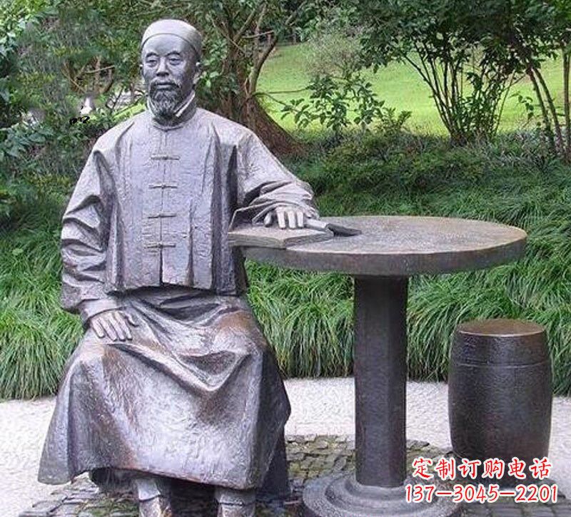 常州铜雕古代名人李鸿章雕塑