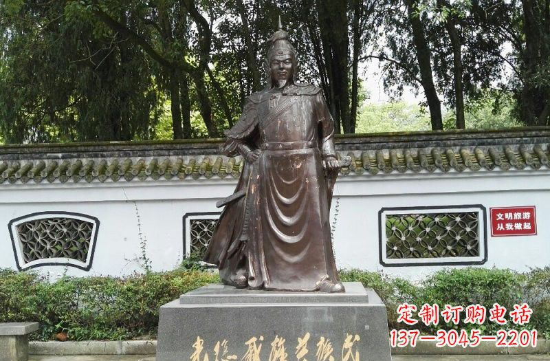 常州铜雕古代名人戚继光