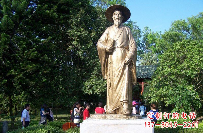 常州铜雕古代名人苏轼苏东坡