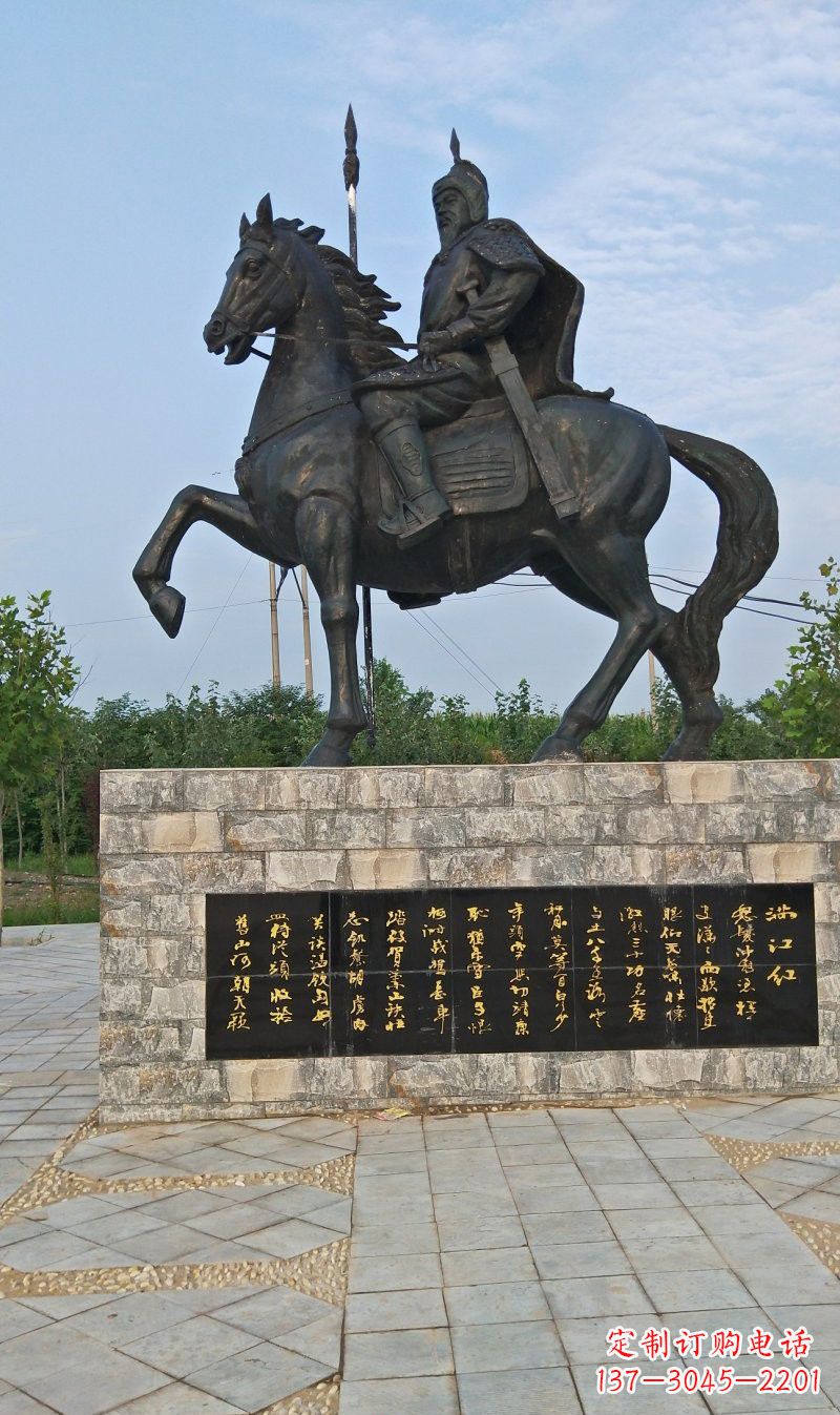 常州铜雕古代名人岳飞