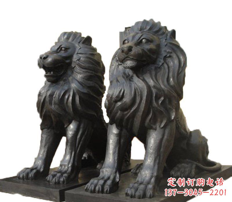 常州铜雕古代神兽狮子雕塑