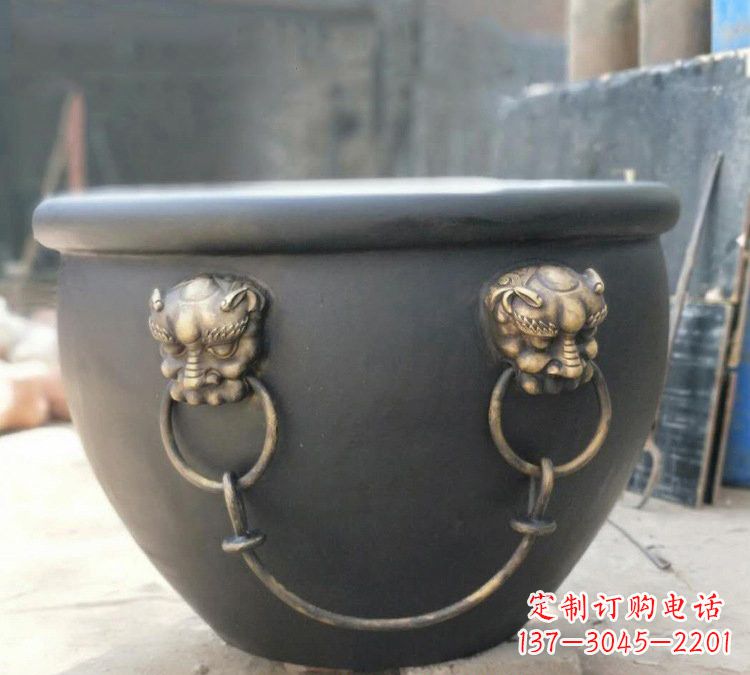 常州铜雕故宫水缸