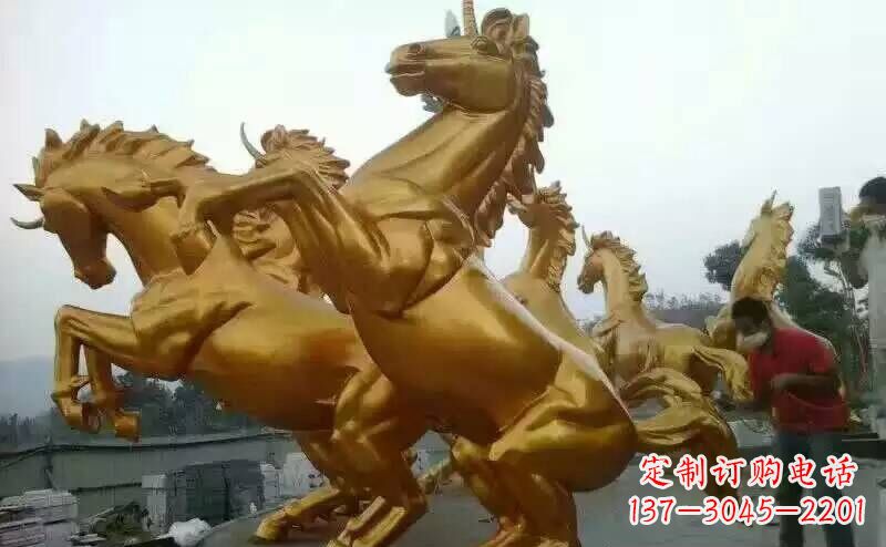 常州铜雕广场飞马雕塑