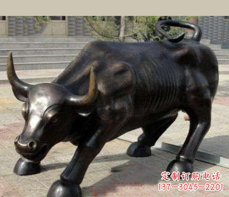 常州铜雕广场华尔街动物牛