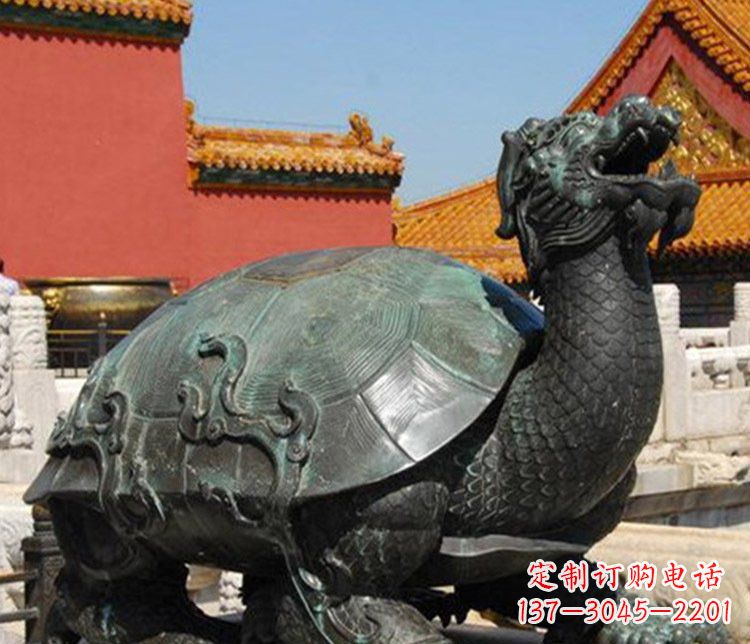 常州铜雕广场龙龟动物雕塑