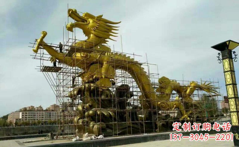常州铜雕广场神龙景观摆件