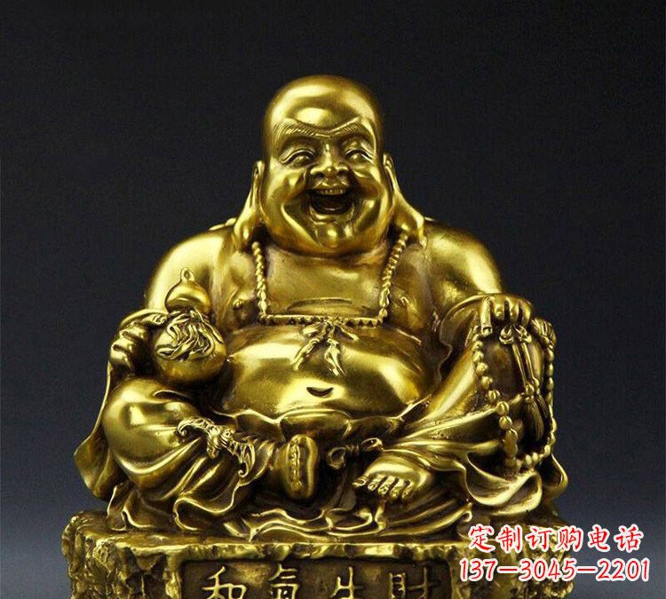 常州铜雕和气生财弥勒佛
