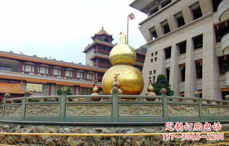 常州铜雕葫芦公园景观雕塑