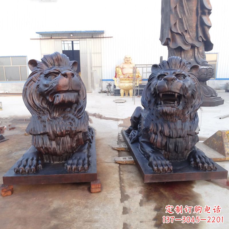 常州铜雕汇丰狮子雕塑