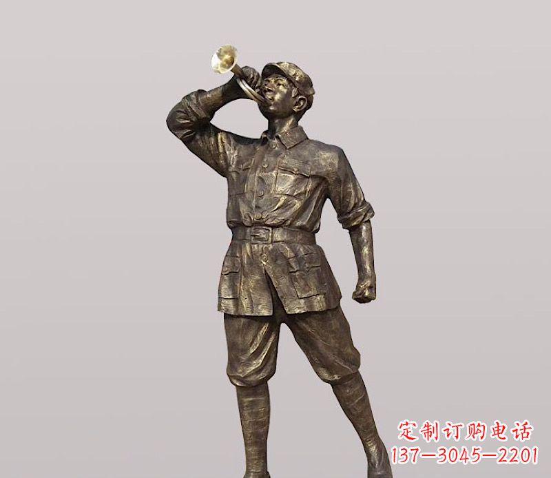 常州铜雕解放军战士