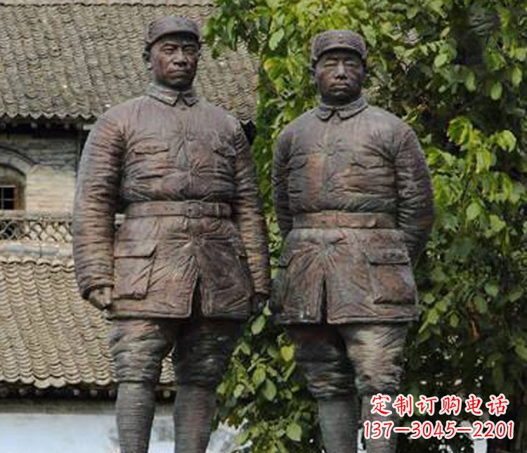 常州铜雕解放军战士人物雕塑