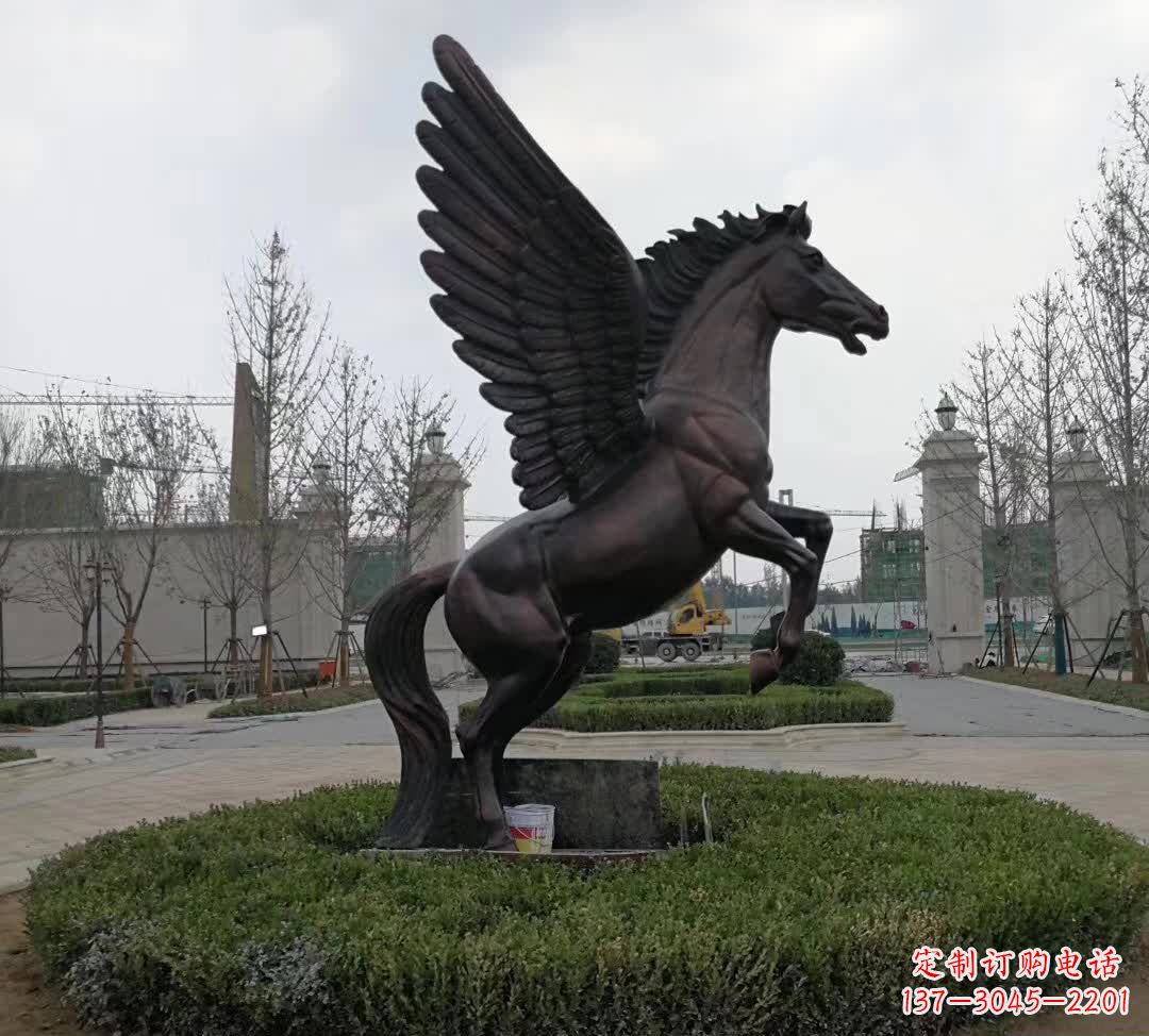 常州铜雕景观飞马