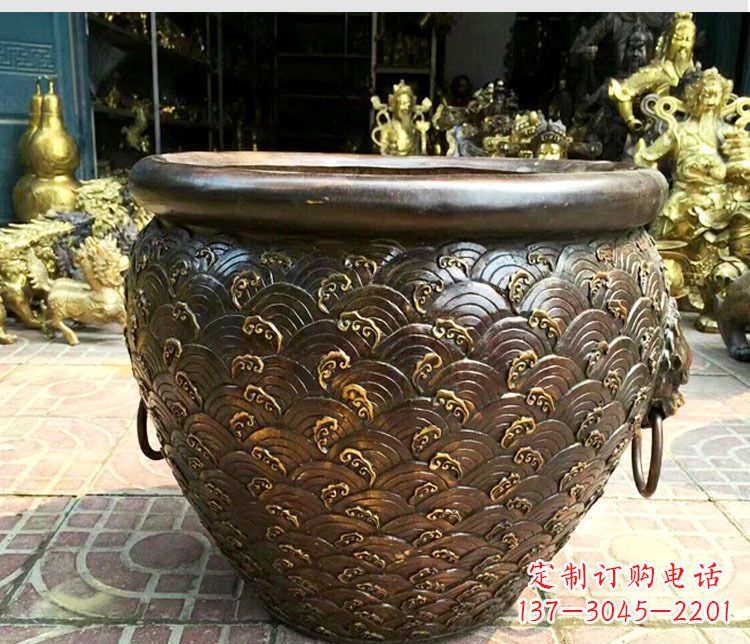 常州铜雕景观花盆