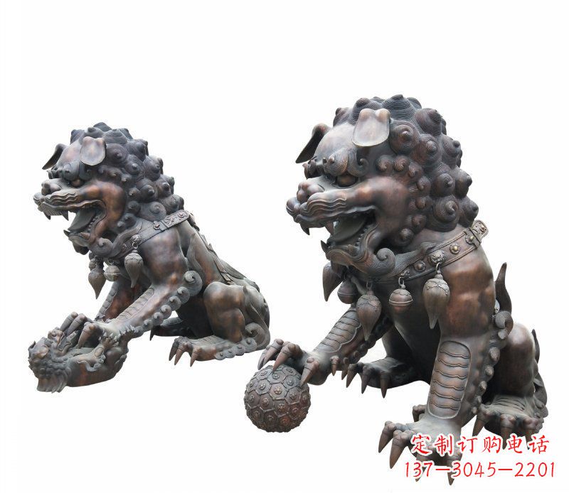 常州铜雕酒店镇宅招财麒麟雕塑