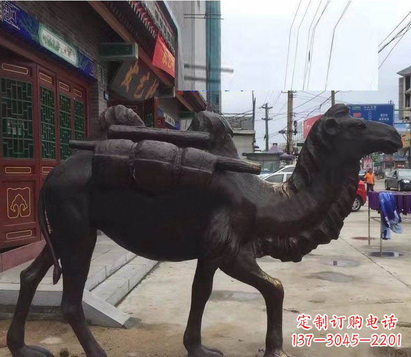 常州铜雕骆驼公园动物雕塑