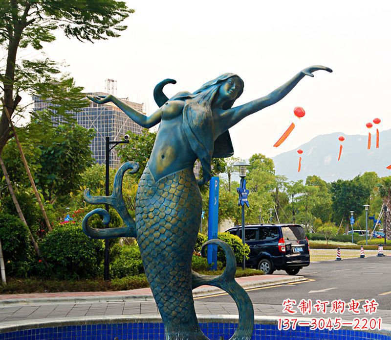 常州铜雕美人鱼