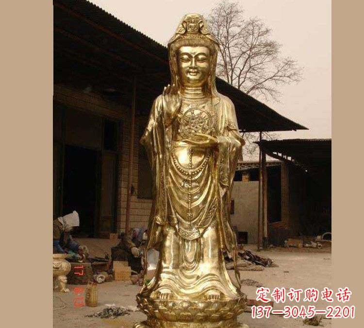 常州铜雕南海观音