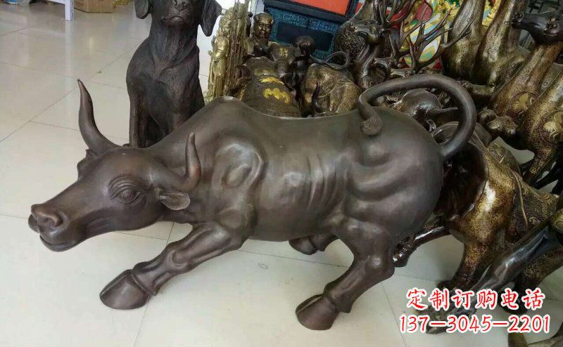 常州铜雕牛广场动物景观摆件 (5)