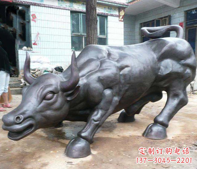 常州铜雕牛广场动物景观摆件 (3)