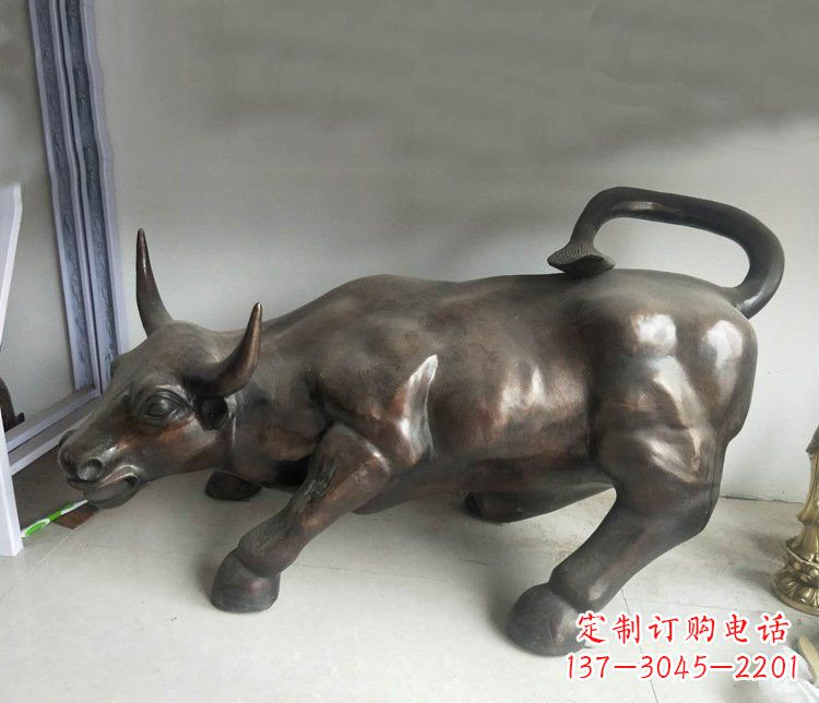 常州铜雕牛广场动物景观摆件