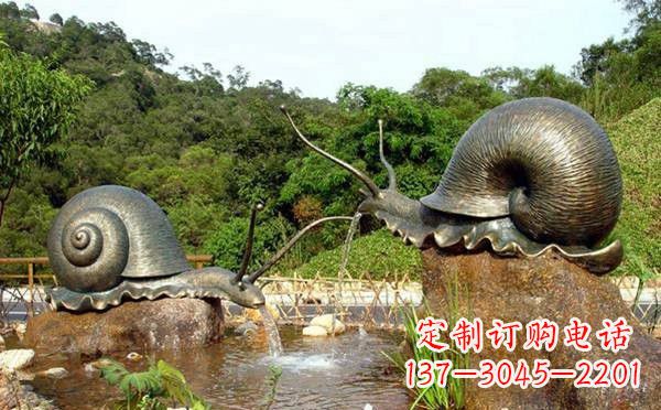 常州铜雕喷水蜗牛