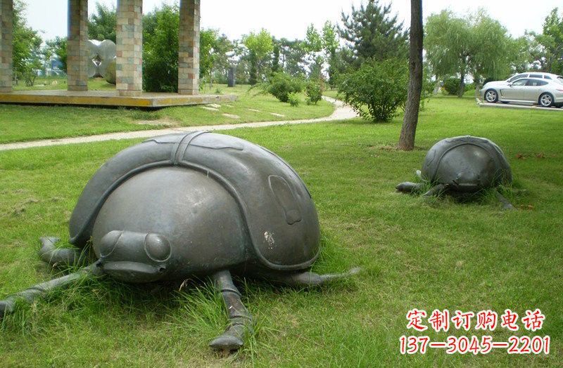 常州铜雕七星瓢虫公园动物雕塑