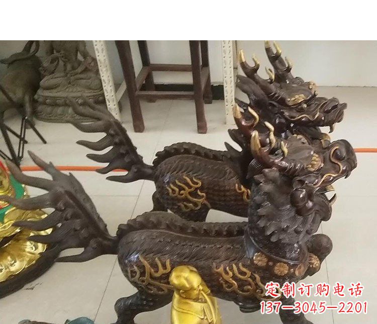 常州铜雕麒麟招财雕塑
