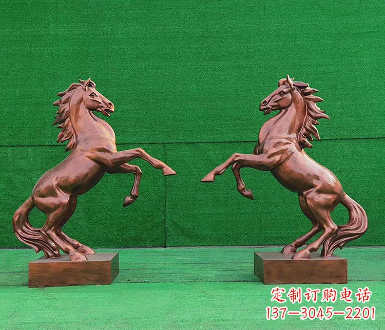 常州铜雕企业马到成功立马