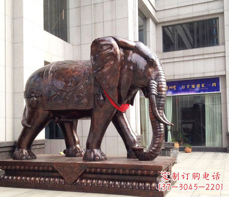 常州铜雕企业招财大象