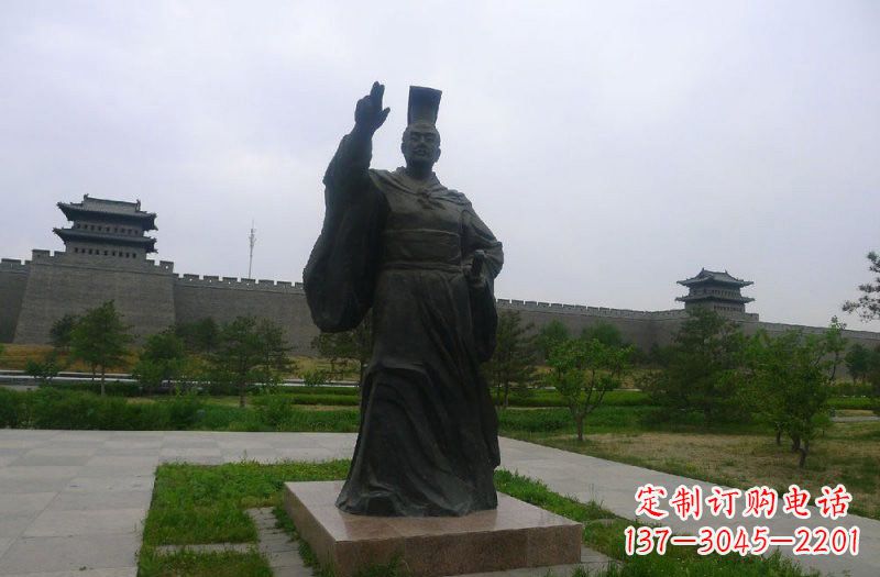 常州铜雕秦始皇古代名人雕塑