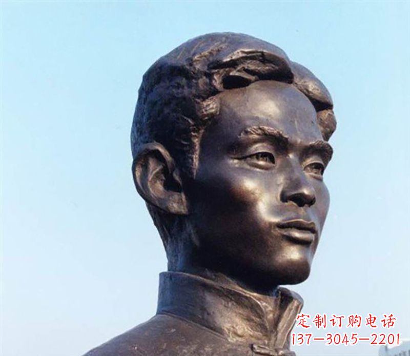 常州铜雕人物头像