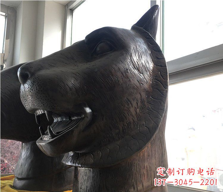 常州铜雕生肖动物头像雕塑摆件