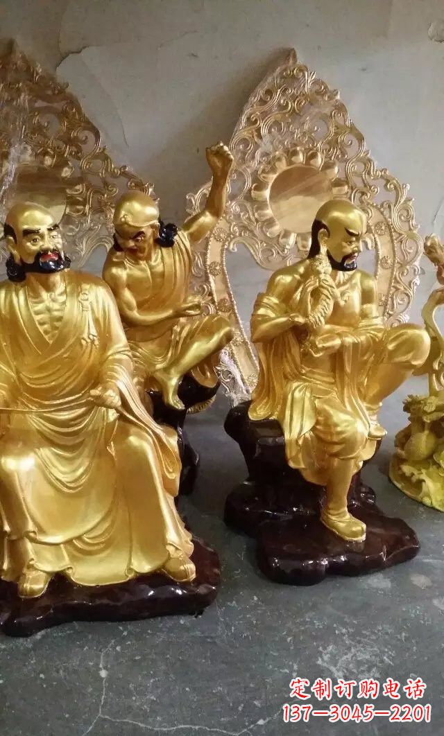 常州铜雕十八罗汉