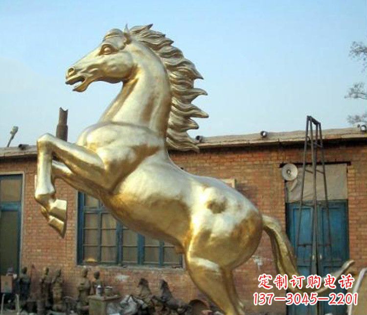常州铜雕室商场招财动物马雕塑