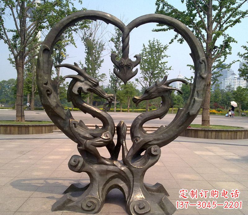 常州铜雕双龙戏珠