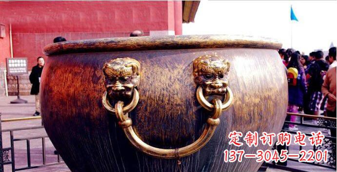常州铜雕水缸寺庙景观雕塑