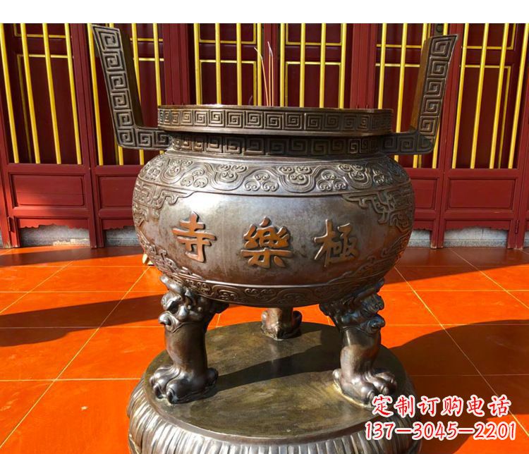 常州铜雕寺庙景观香炉