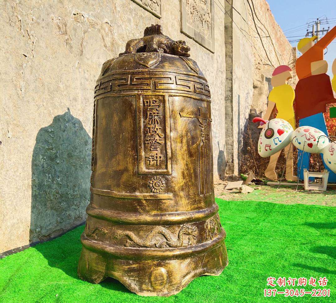 常州铜雕寺庙警钟雕塑摆件