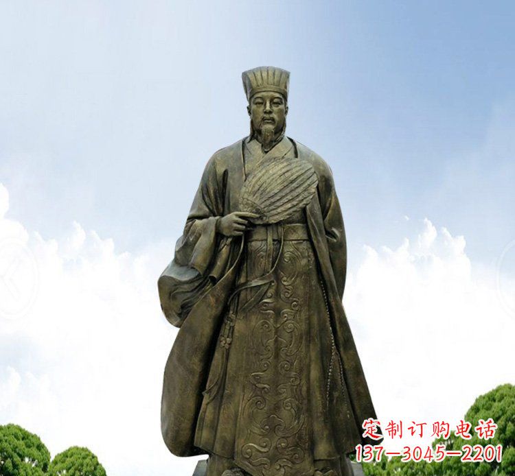 常州铜雕伟人诸葛亮古代历史人物