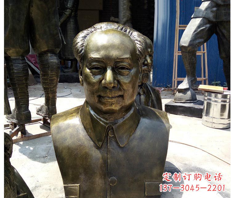 常州铜雕伟人毛主席胸像