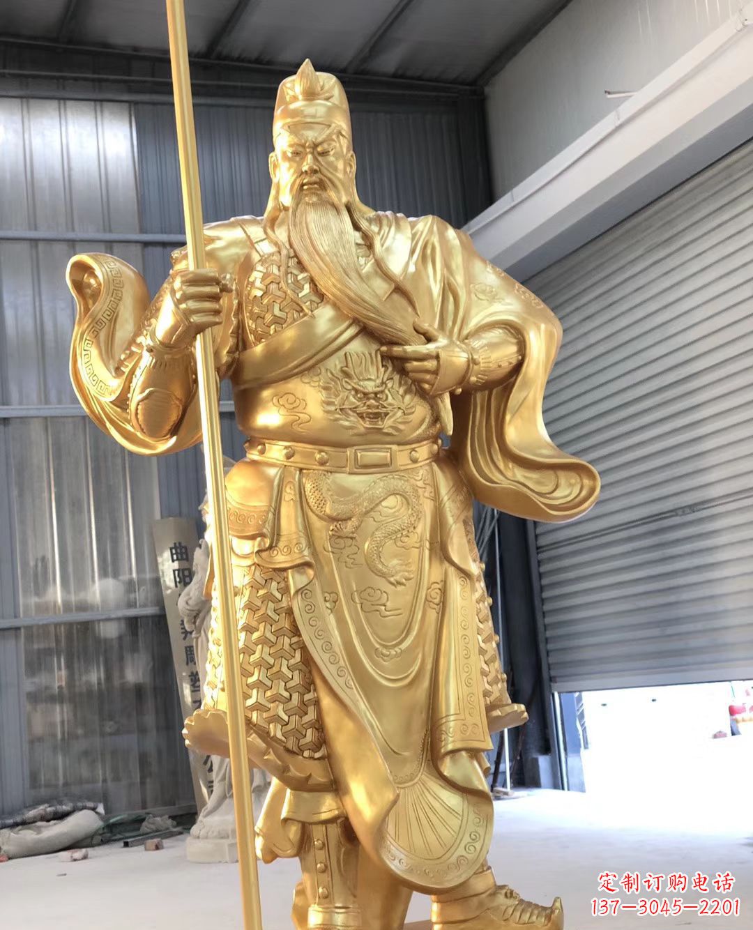 常州铜雕武财神雕塑