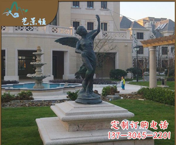 常州铜雕西方天使人物雕塑1